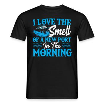 Bateau de croisière Vacances Famille - T-shirt homme - noir - Devant - AI Model Male 178 light (178cm)