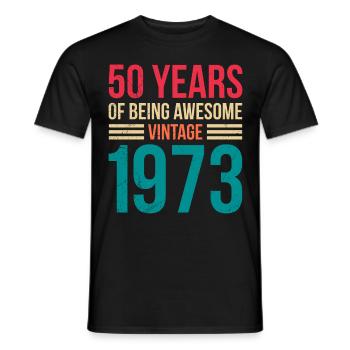Des hommes légendaires de 50 ans depuis 50 ans - T-shirt homme - noir - Devant - AI Model Male 178 light (178cm)