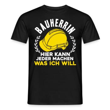 Bauherrin - Männer T-Shirt - Schwarz - Vorne - AI Model Male 178 light (178cm)