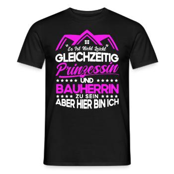 Bauherrin - Männer T-Shirt - Schwarz - Vorne - AI Model Male 178 light (178cm)