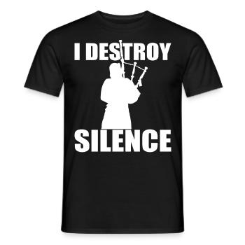 Idée cadeau de cornemuse Joueur de cornemuse Écosse - T-shirt homme - noir - Devant - AI Model Male 178 light (178cm)