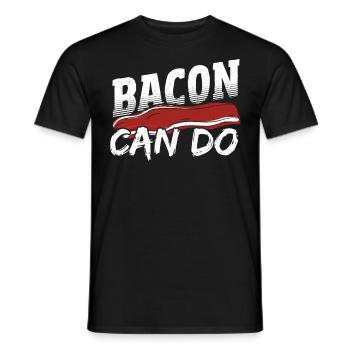 Speck Schinken Eier Schwein - Männer T-Shirt - Schwarz - Vorne - AI Model Male 178 light (178cm)