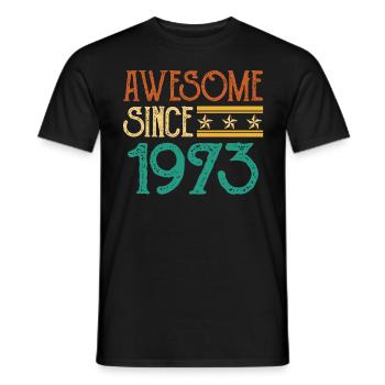 50. Geburtstag Jahrgang 1973 50 Jahre - Männer T-Shirt - Schwarz - Vorne - AI Model Male 178 light (178cm)