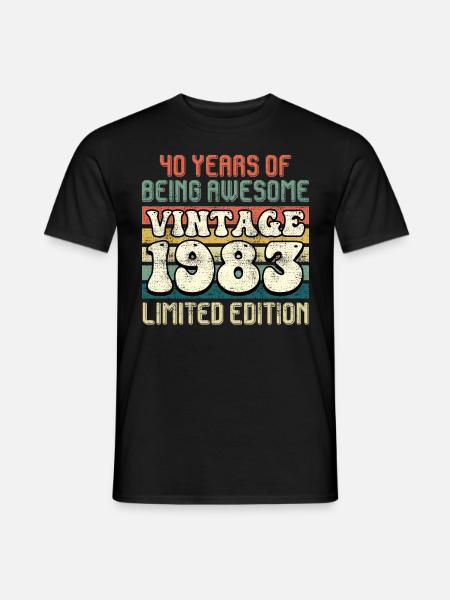 40 jaar geweldige 40e verjaardag - Heren T-shirt - zwart