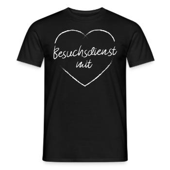 Besuchsdienst mit Herz Ehrenamtliche Helferin - Männer T-Shirt - Schwarz - Vorne - AI Model Male 178 light (178cm)