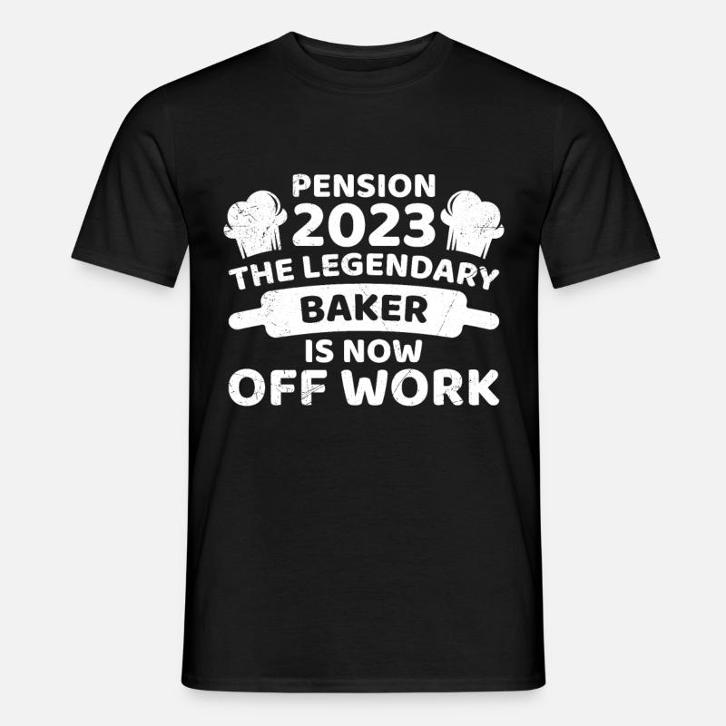 Retired baker Retirement baker - Men's T-shirt - black