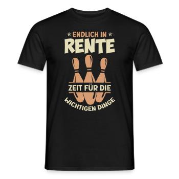 Rentner Bowling Pensionierung Renteneintritt - Männer T-Shirt - Schwarz - Vorne - AI Model Male 178 light (178cm)