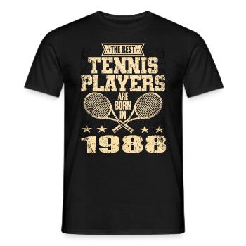 Les meilleurs joueurs de tennis sont nés en 1988 - T-shirt homme - noir - Devant - AI Model Male 178 light (178cm)
