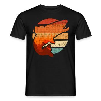 Trout fly fishing Gift - Men's T-Shirt - black - Front - AI Model Male 178 light (178cm)