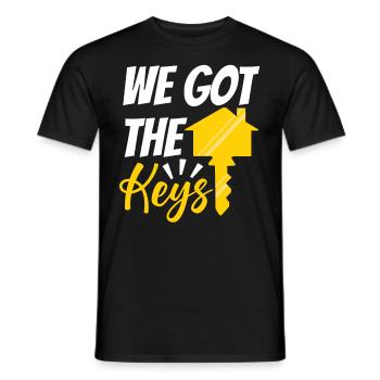 We Got The Keys - Men's T-Shirt - black - Front - AI Model Male 178 light (178cm)
