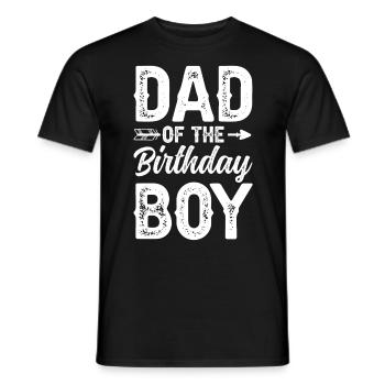 Dad Of The Birthday Boy - Männer T-Shirt - Schwarz - Vorne - AI Model Male 178 light (178cm)