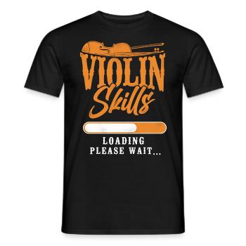 Violin Violinist Vintage Violin - Männer T-Shirt - Schwarz - Vorne - AI Model Male 178 light (178cm)