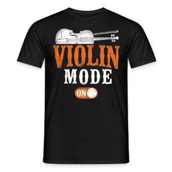Violin Violinist Vintage Violin - Männer T-Shirt - Schwarz - Vorne - AI Model Male 178 light (178cm)