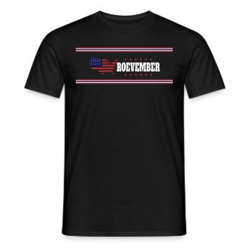 Roevember Election November Politic - Men's T-Shirt - black - Front - AI Model Male 178 light (178cm)
