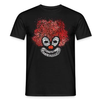 Costume de remplacement Clown Jeck Cologne Carnaval Jecken - T-shirt homme - noir - Devant - AI Model Male 178 light (178cm)
