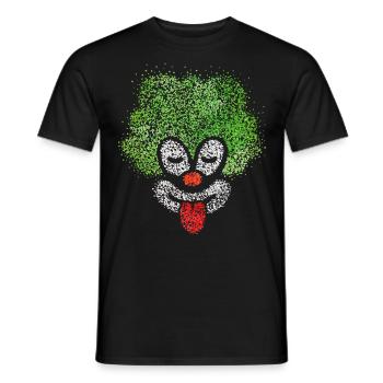 Clown Carnival Confetti Fastelovend Viva Colonia - Men's T-Shirt - black - Front - AI Model Male 178 light (178cm)