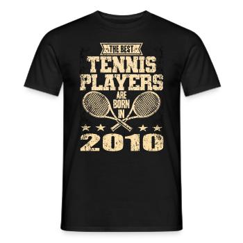 The Best Tennis Players Are Born In 2010 - Men's T-Shirt - black - Front - AI Model Male 178 light (178cm)