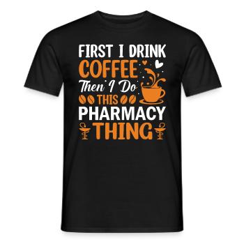 Pharmaceuticals Medicine Pharmaceuticals Pharmacy - Men's T-Shirt - black - Front - AI Model Male 178 light (178cm)