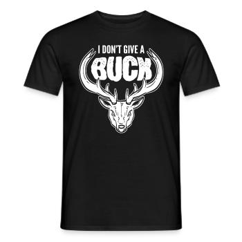 I Don't Give A Buck Deer Hunting Stag - Männer T-Shirt - Schwarz - Vorne - AI Model Male 178 light (178cm)