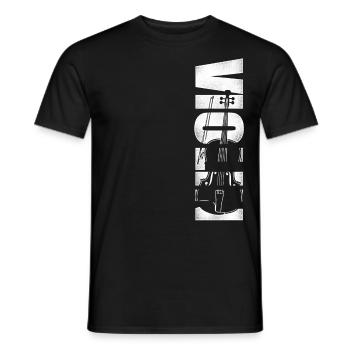 Violin Violinist Vintage Violin - Männer T-Shirt - Schwarz - Vorne - AI Model Male 178 light (178cm)