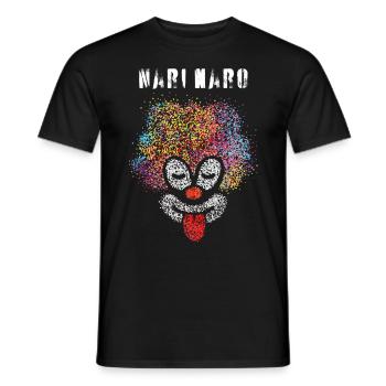 Nari Naro Karneval Clown Fasnacht 5. Jahreszeit - Männer T-Shirt - Schwarz - Vorne - AI Model Male 178 light (178cm)