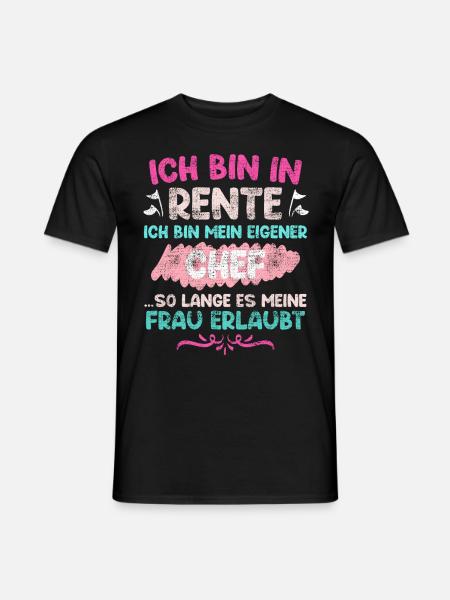 Rentner Renteneintritt Mann - Männer T-Shirt - Schwarz