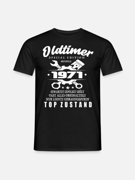 Oldtimer Special Edition Modell 1971 - Männer T-Shirt - Schwarz