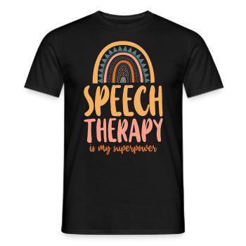 Speech Therapist Therapy Assistant - Männer T-Shirt - Schwarz - Vorne - AI Model Male 178 light (178cm)