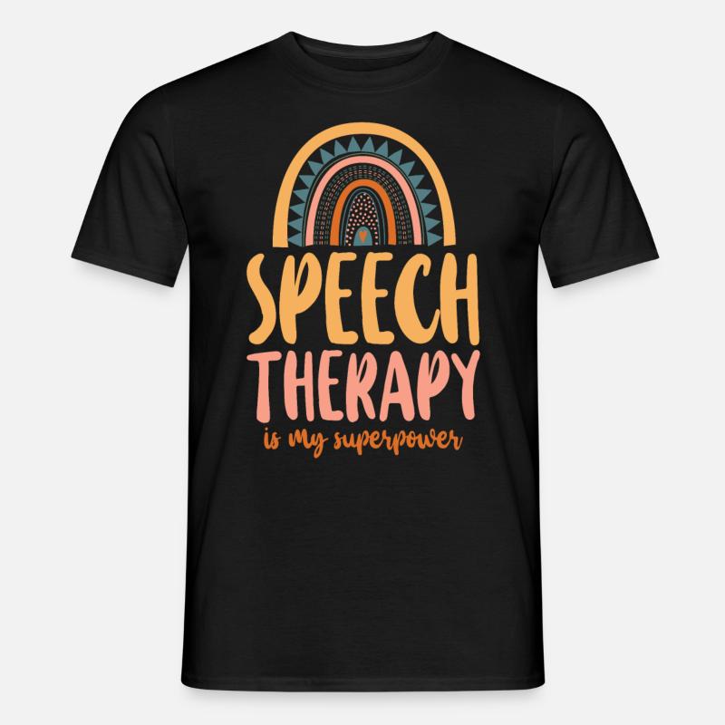 Speech Therapist Therapy Assistant - Men’s T-shirt - black