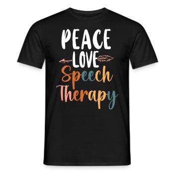 Assistant orthophoniste - T-shirt homme - noir - Devant - AI Model Male 178 light (178cm)