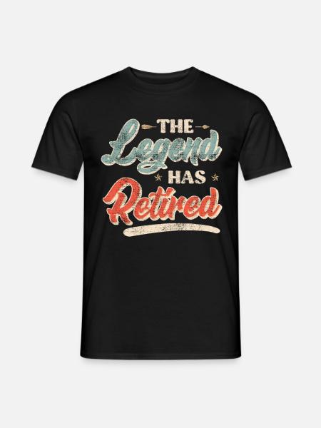 The legend retires - Men's T-Shirt - black