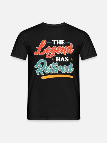 The legend retires - Men's T-Shirt - black