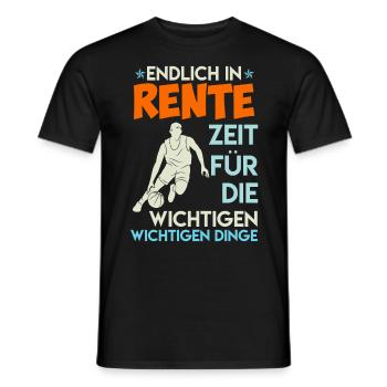 Basketballer in Rente Ruhestand Basketball Rente - Männer T-Shirt - Schwarz - Vorne - AI Model Male 178 light (178cm)