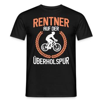 Rentner auf der Überholspur Rennradfahrer - Männer T-Shirt - Schwarz - Vorne - AI Model Male 178 light (178cm)