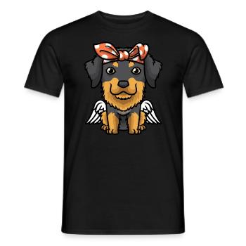 Chien Hovawart - T-shirt homme - noir - Devant - AI Model Male 178 light (178cm)