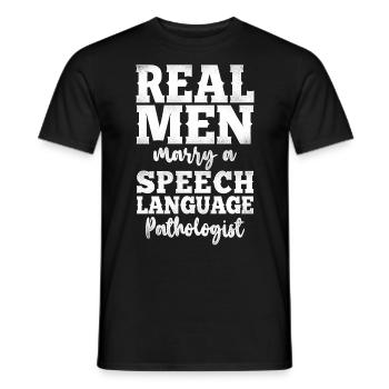 Speech Therapist Therapy Assistant - Männer T-Shirt - Schwarz - Vorne - AI Model Male 178 light (178cm)