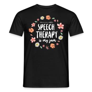 Assistant orthophoniste - T-shirt homme - noir - Devant - AI Model Male 178 light (178cm)
