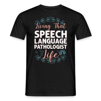 Speech Therapist Therapy Assistant - Männer T-Shirt - Schwarz - Vorne - AI Model Male 178 light (178cm)