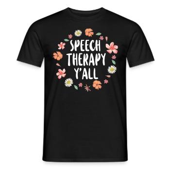 Assistant orthophoniste - T-shirt homme - noir - Devant - AI Model Male 178 light (178cm)