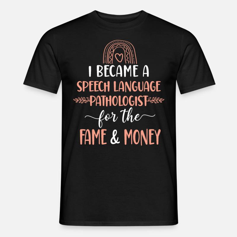Speech Therapist Therapy Assistant - Männer T-Shirt - Schwarz