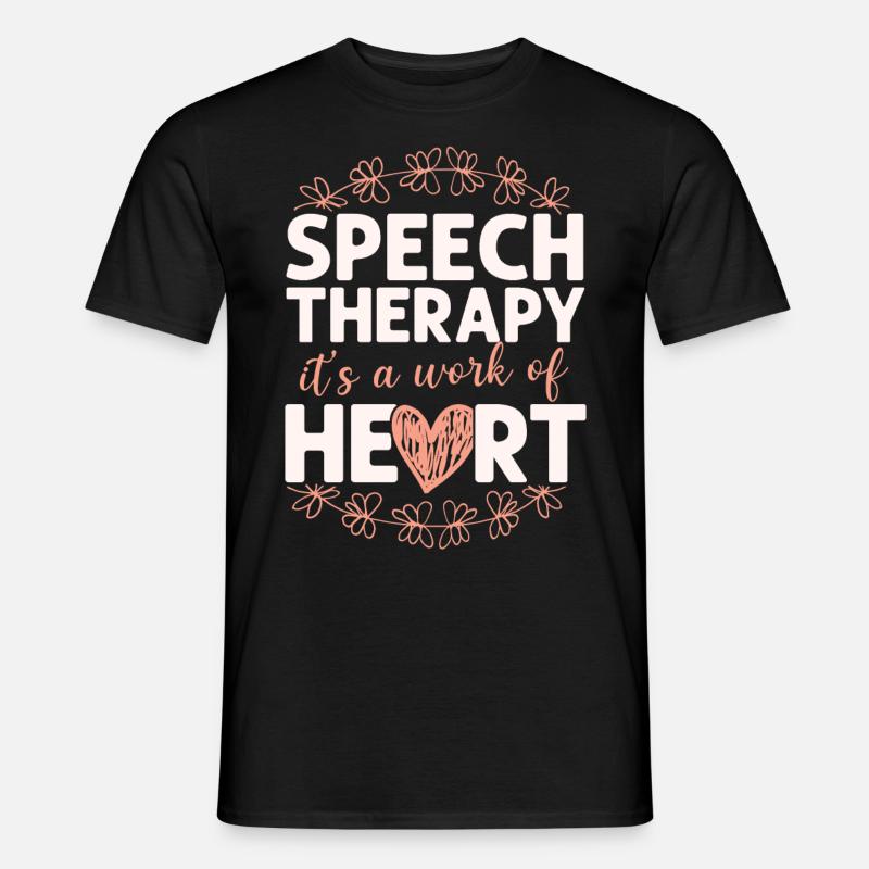 Speech Therapist Therapy Assistant - Männer T-Shirt - Schwarz