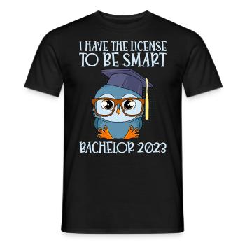 Bachelor 2023 Bachelor Degree - Men's T-Shirt - black - Front - AI Model Male 178 light (178cm)