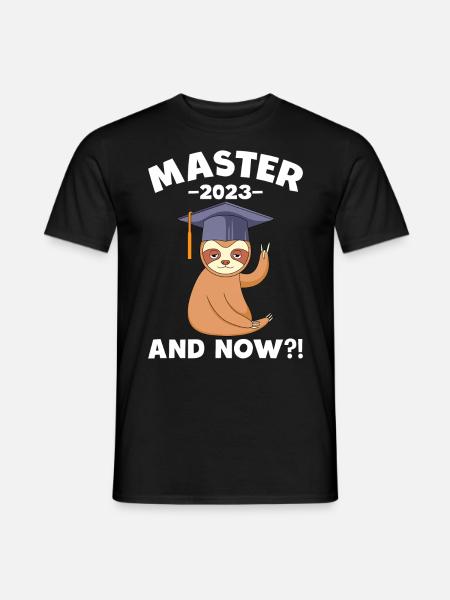 Master 2023 et maintenant ? Maîtrise - T-shirt homme - noir