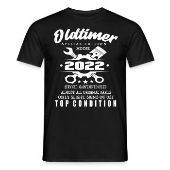 Oldtimer Special Edition Modell 2022 Geburtstag - Männer T-Shirt - Schwarz - Vorne - AI Model Male 178 light (178cm)