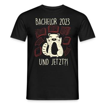 Bachelor 2023 - Männer T-Shirt - Schwarz - Vorne - AI Model Male 178 light (178cm)