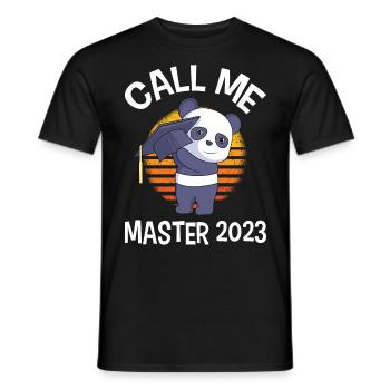 Appelez-moi Master 2023 Master - T-shirt homme - noir - Devant - AI Model Male 178 light (178cm)