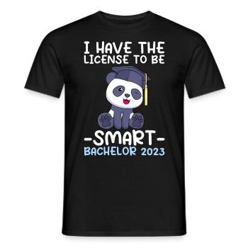 Bachelor 2023 Licence à Clever Shit - T-shirt homme - noir - Devant - AI Model Male 178 light (178cm)