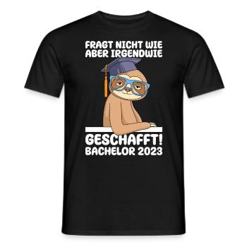 Irgendwie den Bachelor 2023 geschafft - Männer T-Shirt - Schwarz - Vorne - AI Model Male 178 light (178cm)