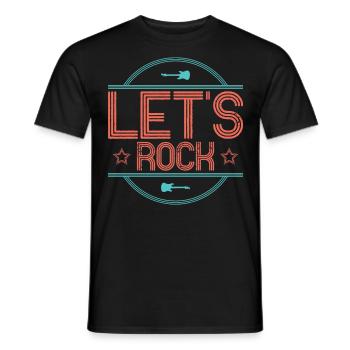 Musique Rock and Roll Guitare Rock - T-shirt homme - noir - Devant - AI Model Male 178 light (178cm)