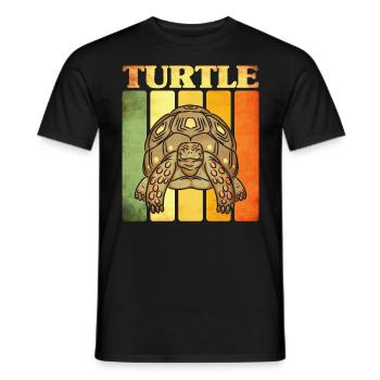 Turtle - Men's T-Shirt - black - Front - AI Model Male 178 light (178cm)